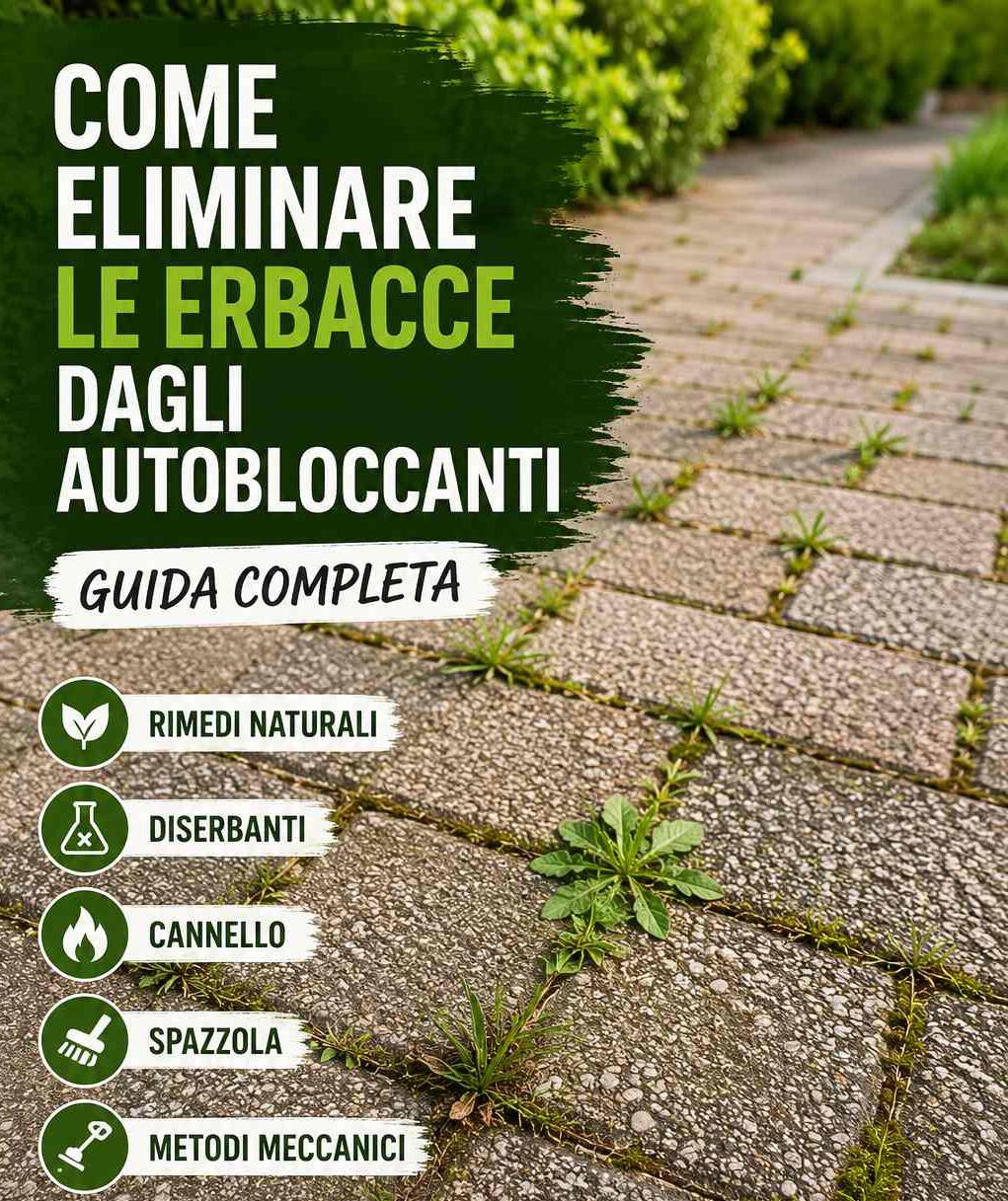 Come eliminare le erbacce dagli autobloccanti | Metodi a confronto